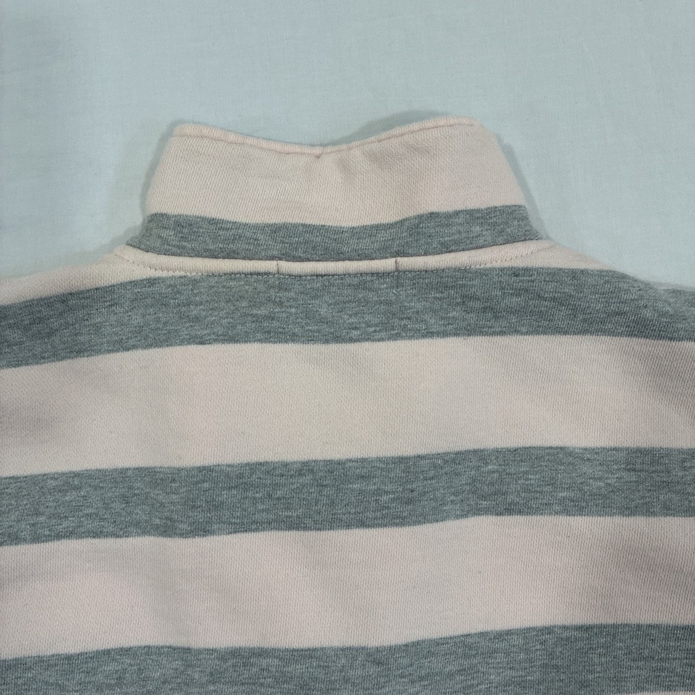 Lauren Ralph Lauren Women's 1/4 Zip Pullover‎ Size Large Striped Cotton Casual - Picture 16 of 16